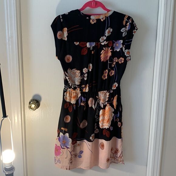 DR2 EUC black with pink floral dress Size Small - Picture 5 of 5